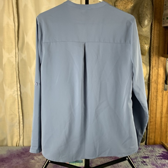 Gaharu Women’s Medium Blue Long Sleeve Blouse - Picture 3 of 6